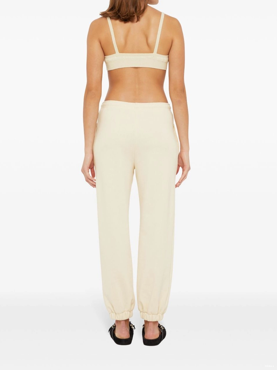 Cheap Alanui tapered Women trousers bead-embellished 0818
